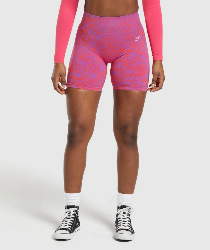 Gymshark Adapt Safari Tight Shorts - Shelly Pink/Fly Coral