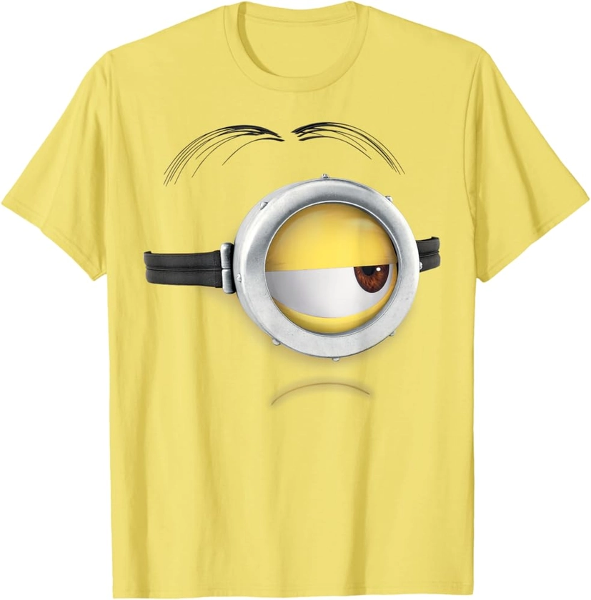 Despicable Me Minions Stuart Frown Face Graphic T-Shirt T-Shirt