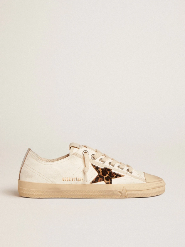 V-Star LTD in nappa with pony skin star and silver heel tab | Golden Goose