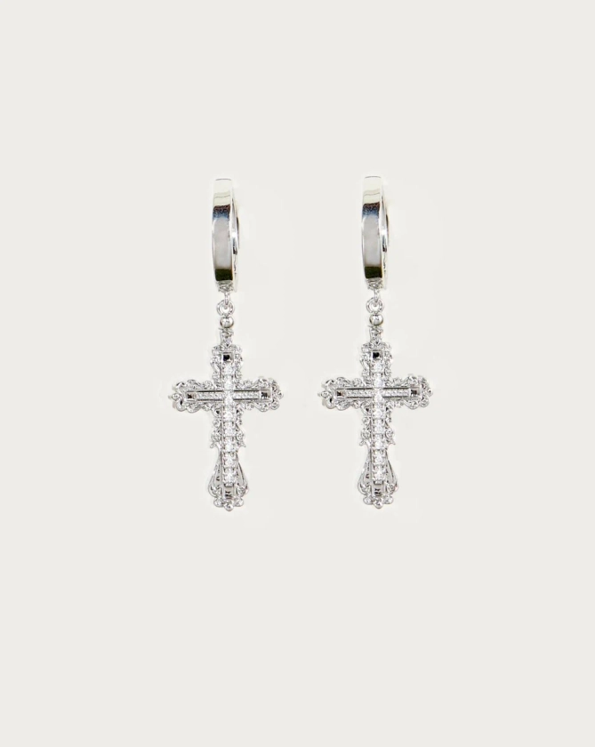 Everette Cross Earrings | En Route Jewelry | En Route Jewelry