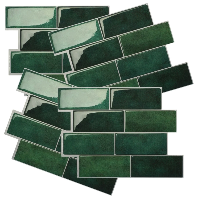 Metro Fiona Green | Self-adhesive 3D Tiles - 1pc/4pcs