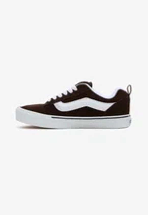 Vans KNU SKOOL UNISEX - Chaussures de skate - brown white/marron - ZALANDO.FR