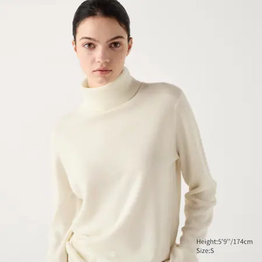 Pull 100% Cachemire à Col Roulé | UNIQLO