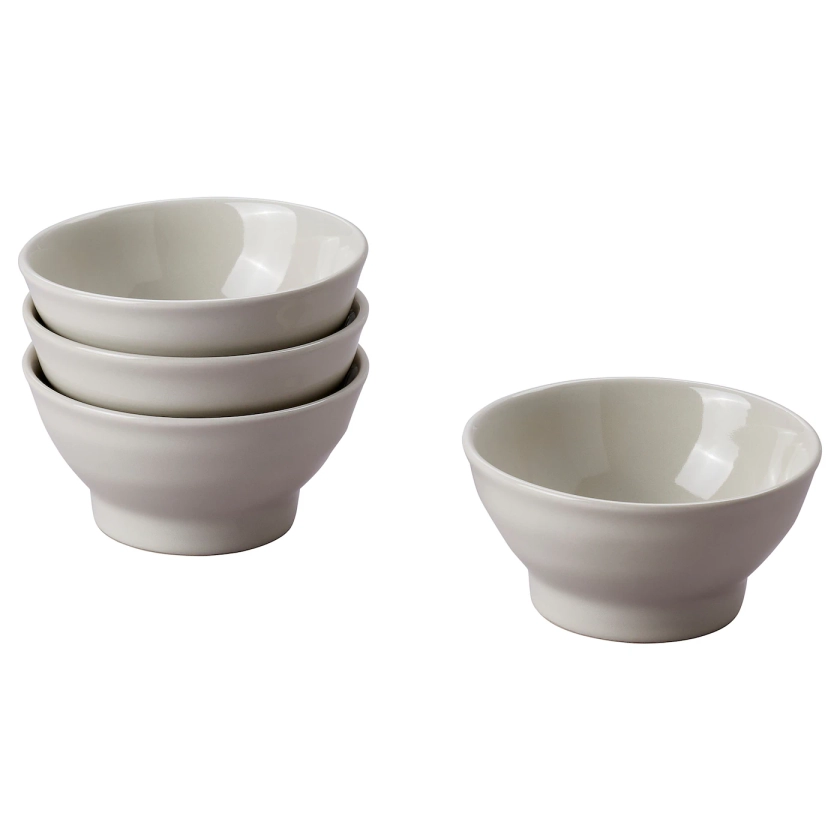 SANDSKÄDDA Bowl - light grey-beige 12 cm (4 ½ ")