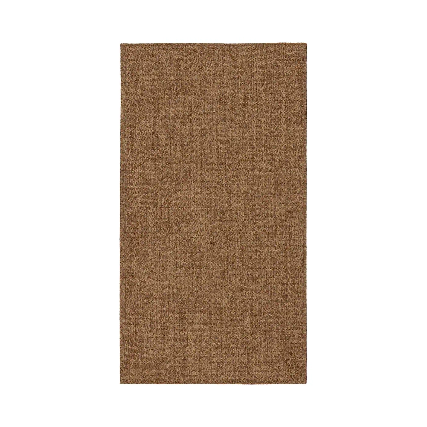 LYDERSHOLM rug flatwoven, in/outdoor, medium brown, 2'7"x4'11" - IKEA