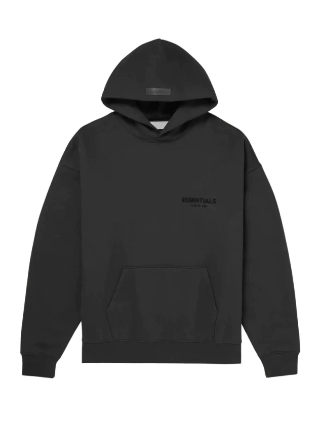 FEAR OF GOD ESSENTIALS BLACK HOODIE