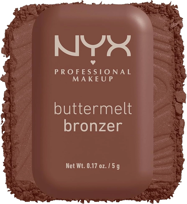 NYX Professional Makeup Buttermelt Powder Bronzer, Up To 12H Wear, Fade & Transfer Resistant, Shade: Do Butta