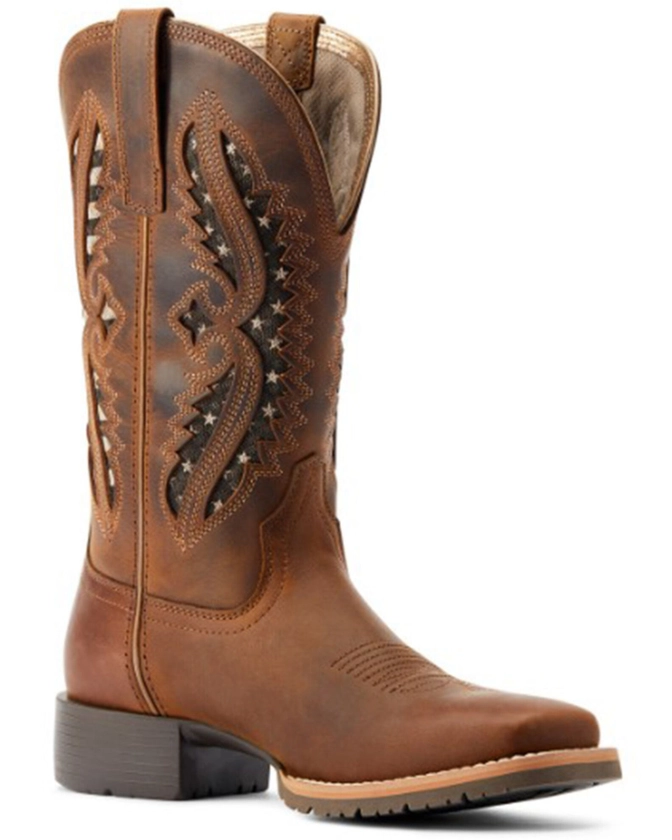 Ariat Women's Hybrid Rancher VentTEK Distressed Western Performance Boots - Broad Square Toe | Boot Barn
