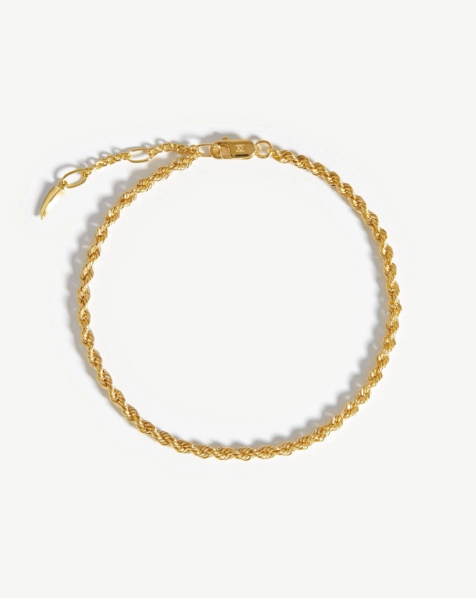 Fine Classic Rope Chain Bracelet