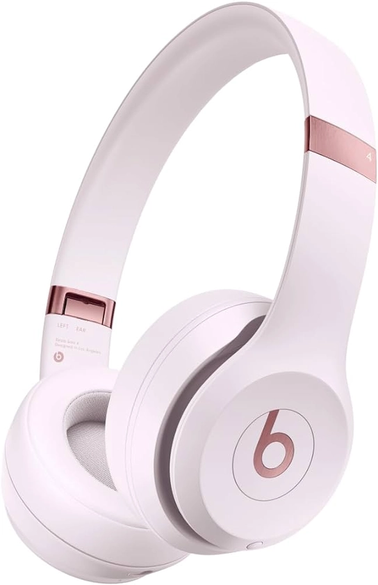 Beats Solo 4 - Wireless Bluetooth On-Ear Headphones, Apple & Android Compatible, Up to 50 Hours of Battery Life - Cloud Pink