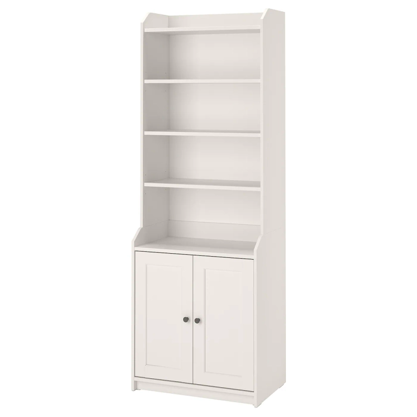 HAUGA High cabinet with 2 doors - white 27 1/2x78 3/8 "