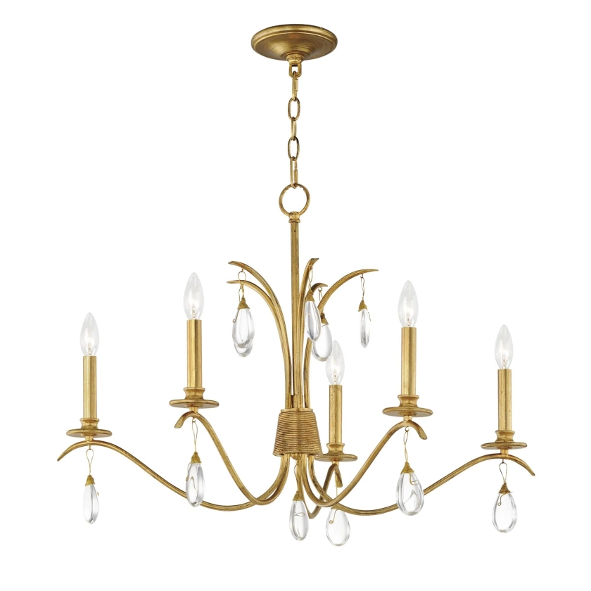 Eden 32 Inch 5 Light Chandelier | Capitol Lighting 1800lighting.com