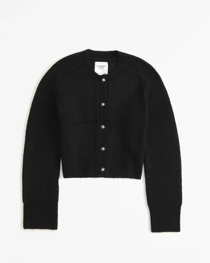 Women's Crew Pearl Button Cardigan | Women's Clearance | Abercrombie.com