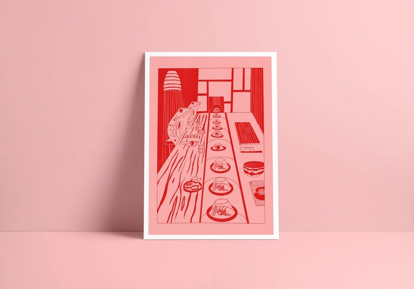 FROG AND SUSHI | A3/A4/A5 Print