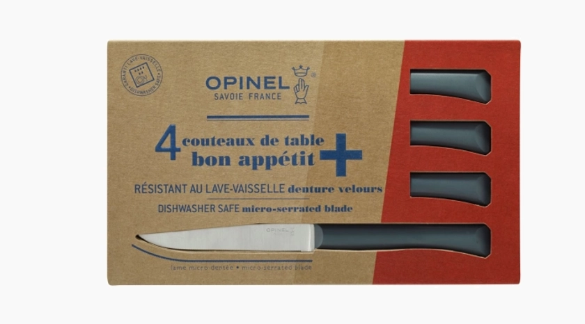 Coffret de 4 couteaux de table Bon Appétit + Anthracite