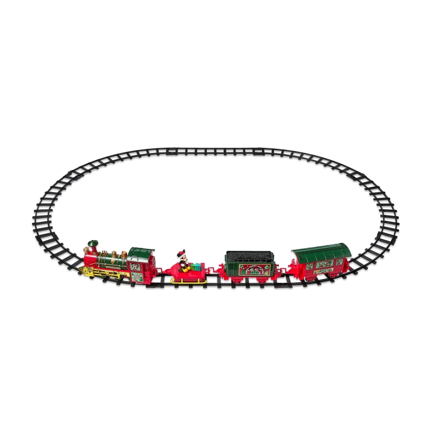 Disney Mickey Mouse Express Train Set, 12 Piece Set, Red, Plastic, All Ages, by Ruz