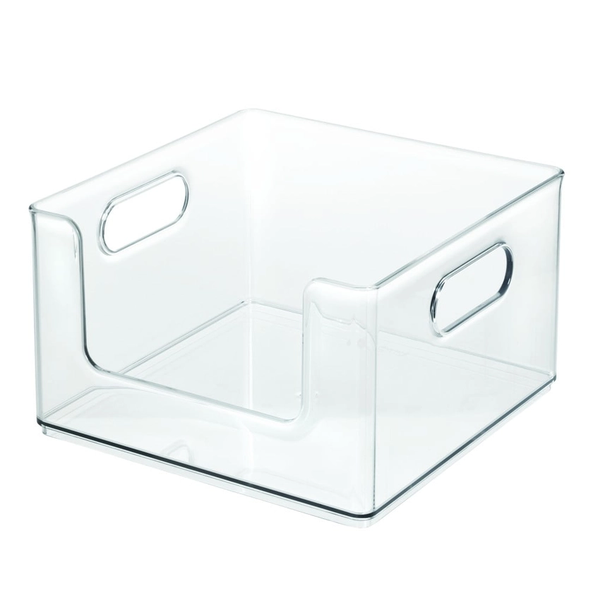 Transparentní úložný box iDesign The Home Edit, 25.4 x 25.4 cm | Bonami