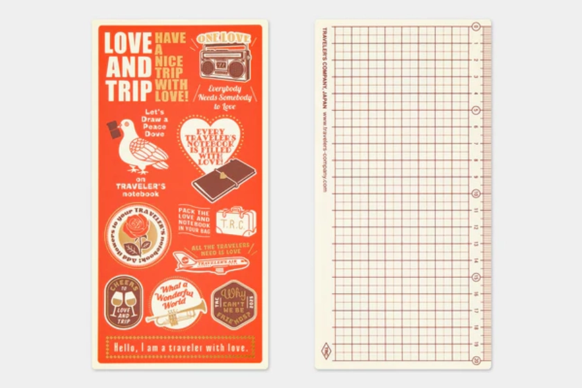 2025 Diary Traveler's Notebook (TRC) Plastic Underlay (Regular size) PREORDER