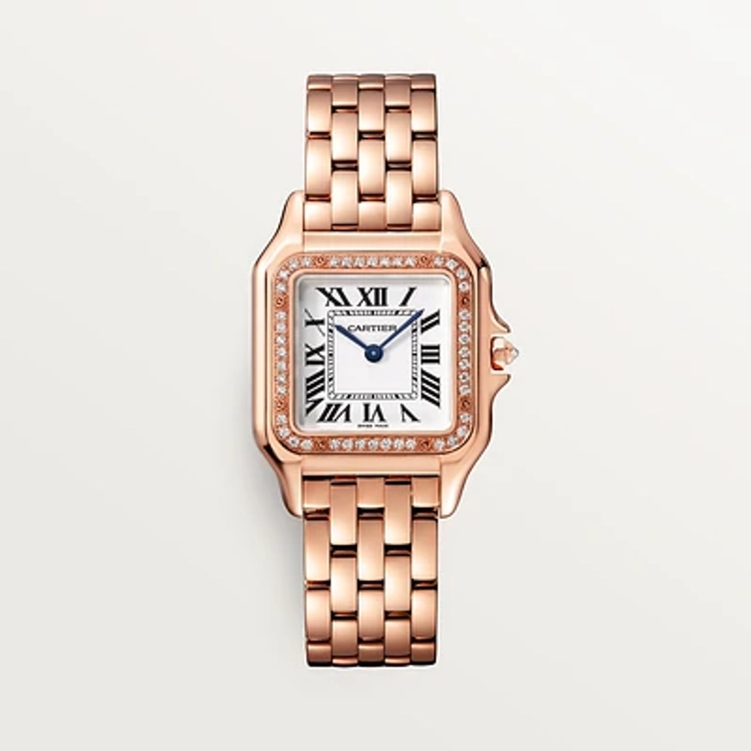 CRWJPN0009 - Orologio Panthère de Cartier - Modello medio, movimento al quarzo, oro rosa, diamanti - Cartier
