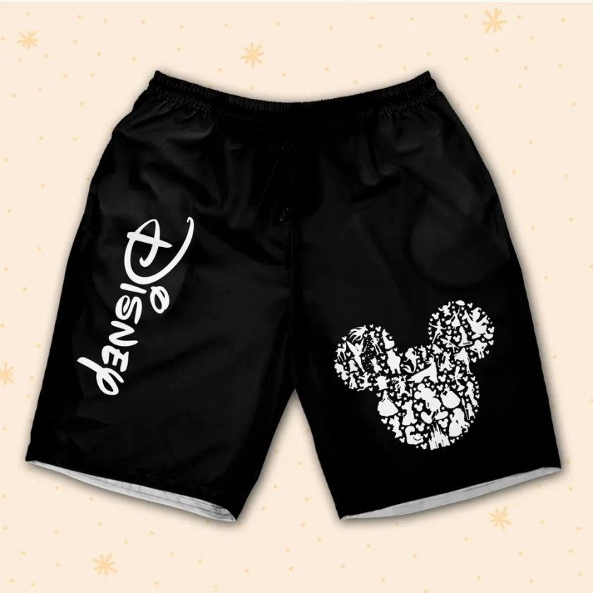 Disney Logo Mickey Mouse Black Shorts JS sold by Alexander Chakhutin | SKU 3216386 | Printerval UK