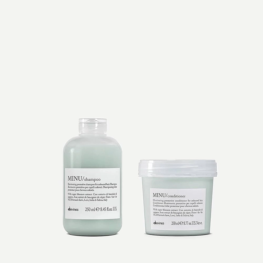 Davines MINU Shampoo, Color Retention Shampoo For Colored, Treated Hair, Protects & Keeps Hair Bright, Shiny For Longer