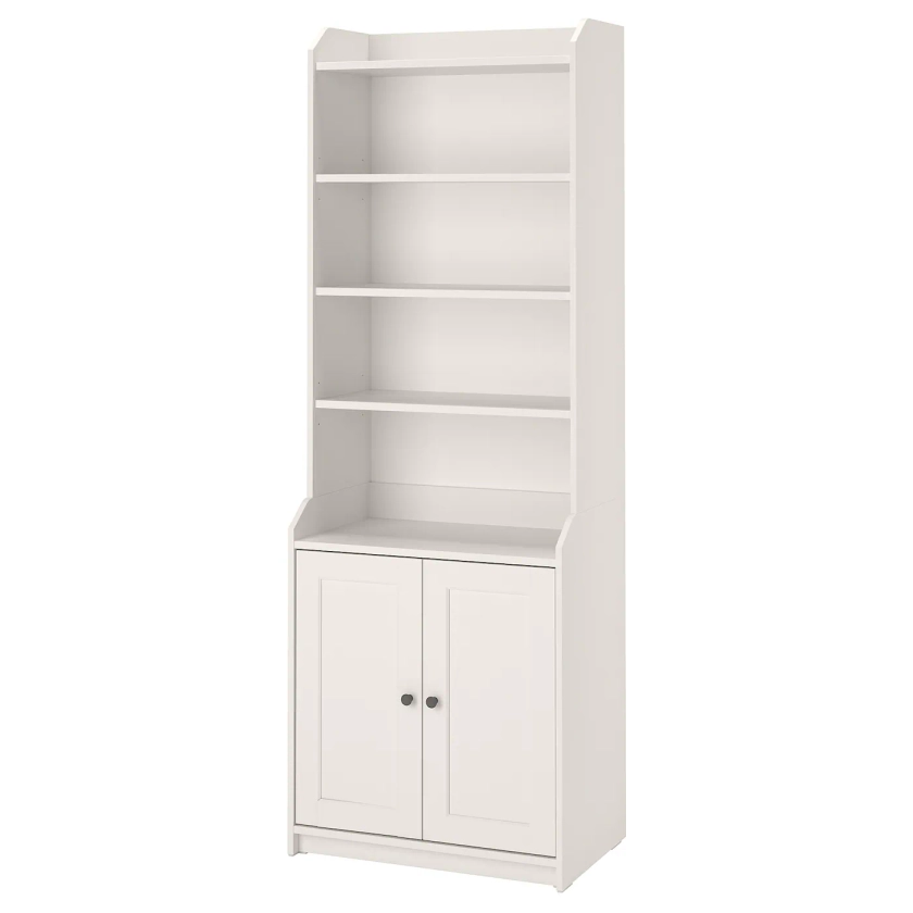 HAUGA high cabinet with 2 doors, white, 70x199 cm - IKEA