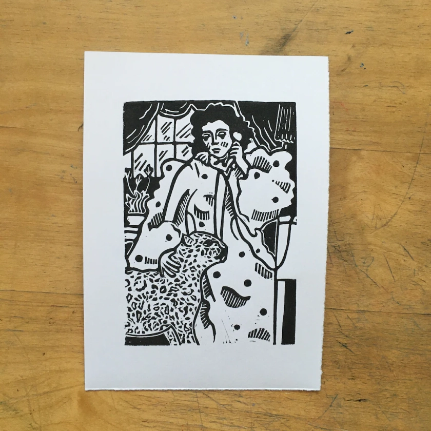 Bringing up Baby Original Handmade Linocut Print - Etsy UK
