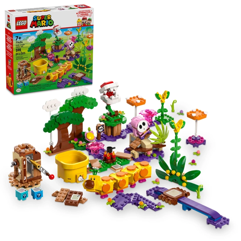 LEGO Super Mario Soda Jungle Maker, Mario Playset, Buildable Nintendo Birthday Gift for Kids, 71434