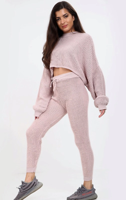 New Women Knit Lounge Wear Suit Ladies Co ord 2pcs Tracksuit Set | eBay