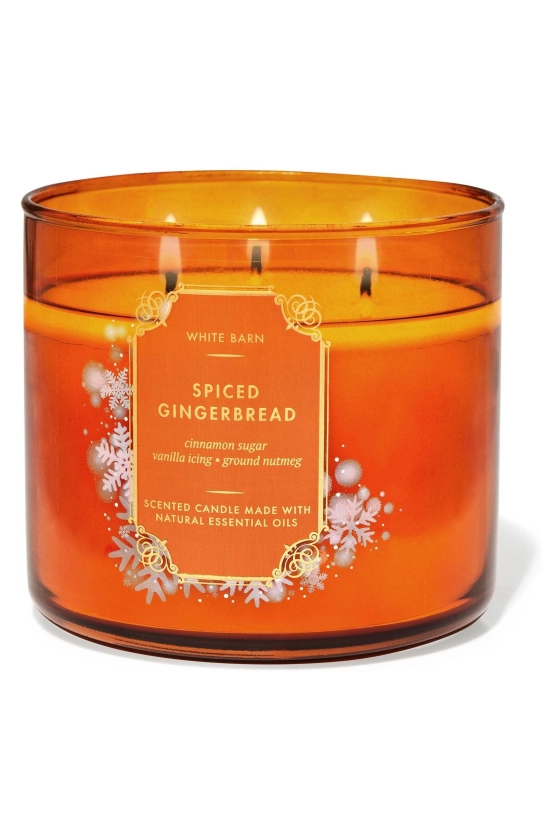 Bath & Body Works Spiced Gingerbread 3-Wick Candle 14.5 oz / 411 g