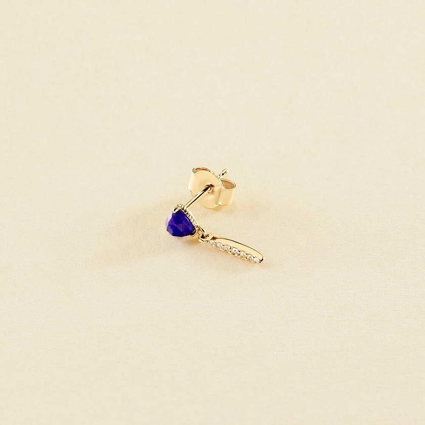 Piercing puce MIX & MATCH - Bleu Lapis