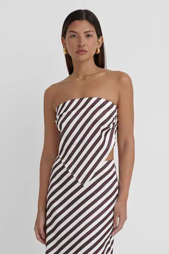 Buy 4th & Reckless Brown Mutya Striped Scarf Top from the Next UK online shop