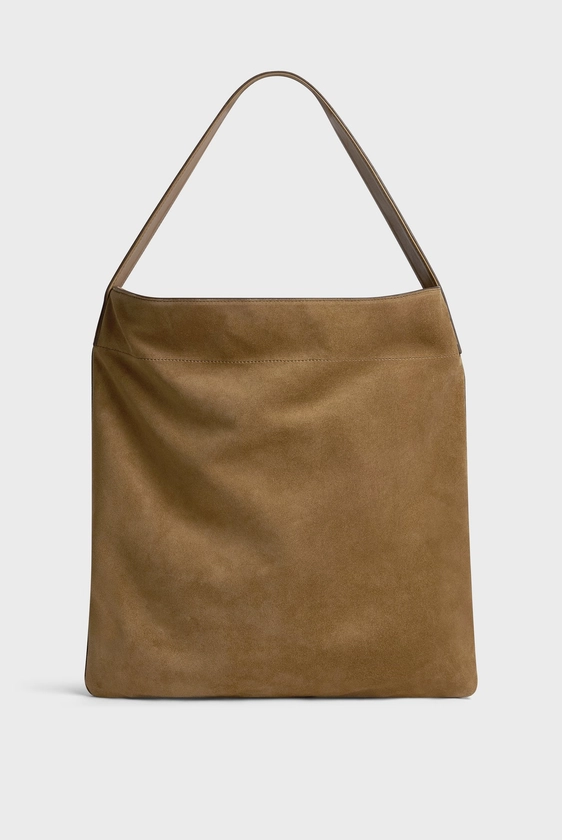 Sac Hobo en cuir velours - LADY