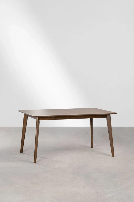 Table de Salle à Manger Rectangulaire en Bois (150x90 cm) Kerhen