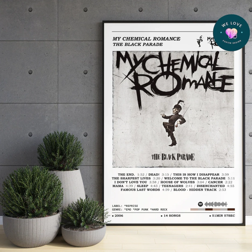 My Chemical Romance - The Black Parade Poster / My Chemical Romance Poster / Album Cover Poster / Music Print / Album Print / Wall Art Print