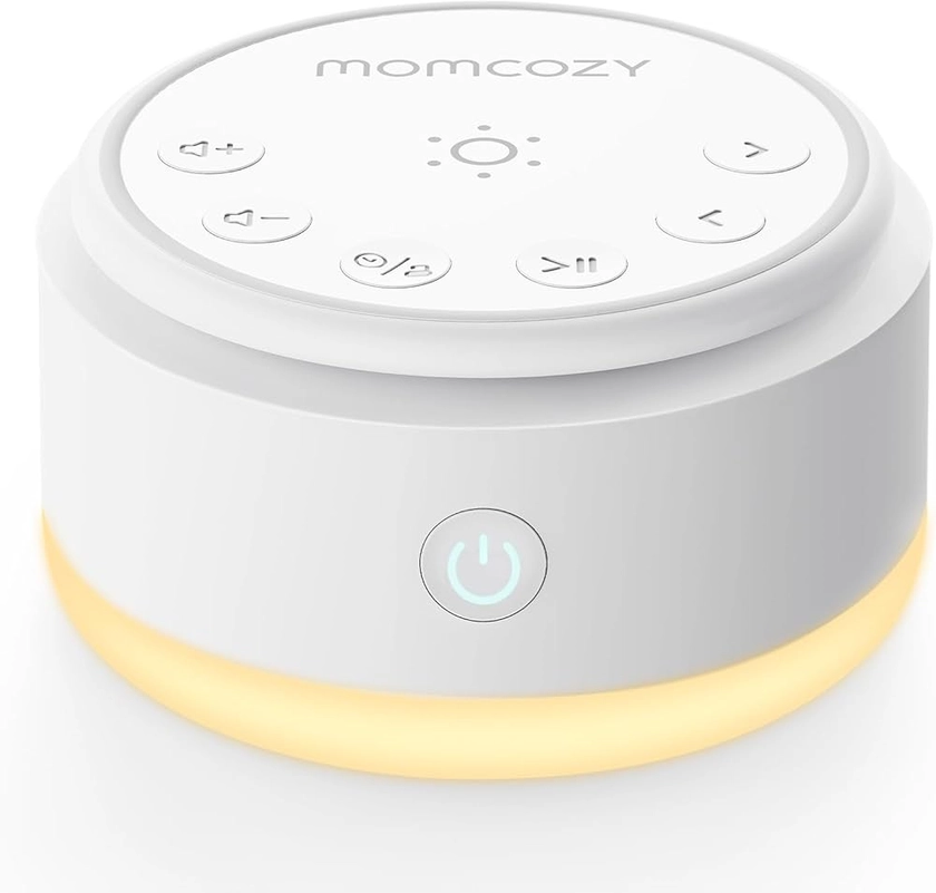 Momcozy Machine à bruit pour bébé - 20 sons apaisants et lumière tactile, portable, bruit blanc pour enfants et adultes, minuterie de sommeil et rappel | Compagnon de voyage idéal (jaune) : Amazon.fr: Bébé et Puériculture