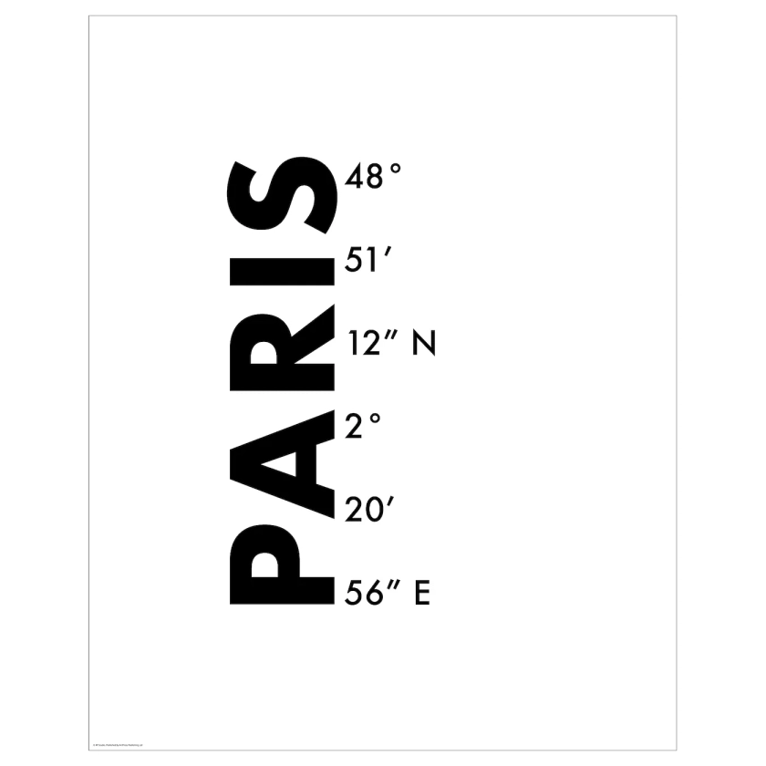 BILD image, coordonnées, Paris, 40x50 cm - IKEA