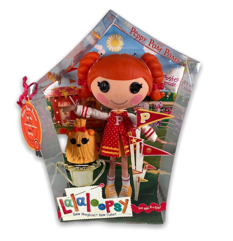 Lalaloopsy Peppy Pom Poms Doll Large, New In Box. Now Discontinued.