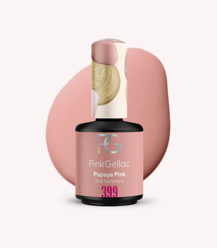 399 Papaya Pink - Nude Gellak - Pink Gellac