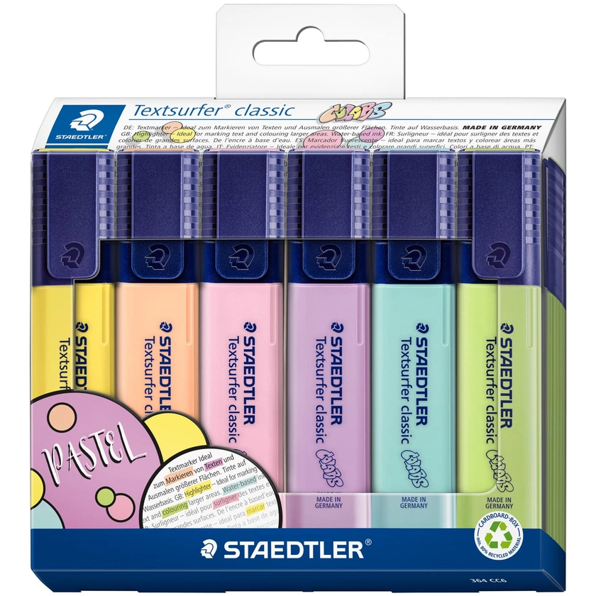 Staedtler Pastel Highlighters 6pk