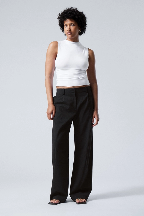 Relaxed Pleated Suiting Trousers