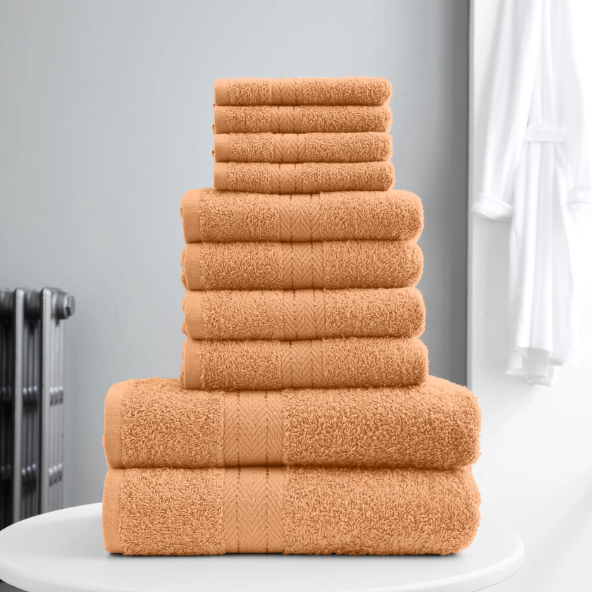 Home & Bath 10 Piece Bale Towel Set - Home & Bath