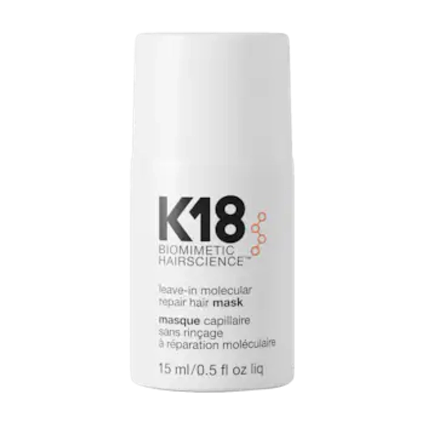 Mini Leave-In Molecular Repair Hair Mask - K18 Biomimetic Hairscience | Sephora