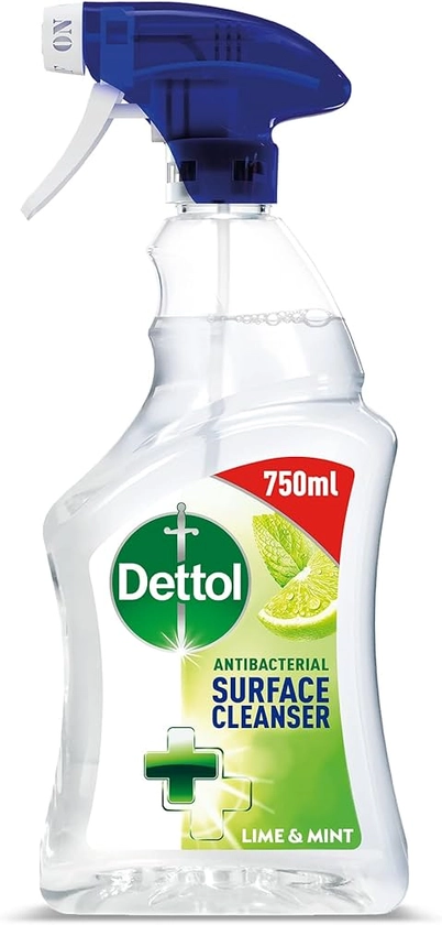 Dettol Antibacterial Surface Cleaning Spray, Lime and Mint, 750 ml (Pack of 1) (Packaging May Vary) : Amazon.co.uk: Grocery