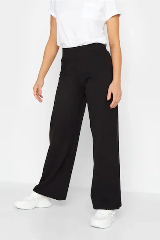 Buy PixieGirl Petite Black Pull On Wide Leg Trousers from the Next UK online shop