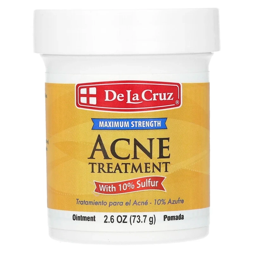 Acne Treatment Ointment with 10% Sulfur, Maximum Strength, 2.6 oz (73.7 g)