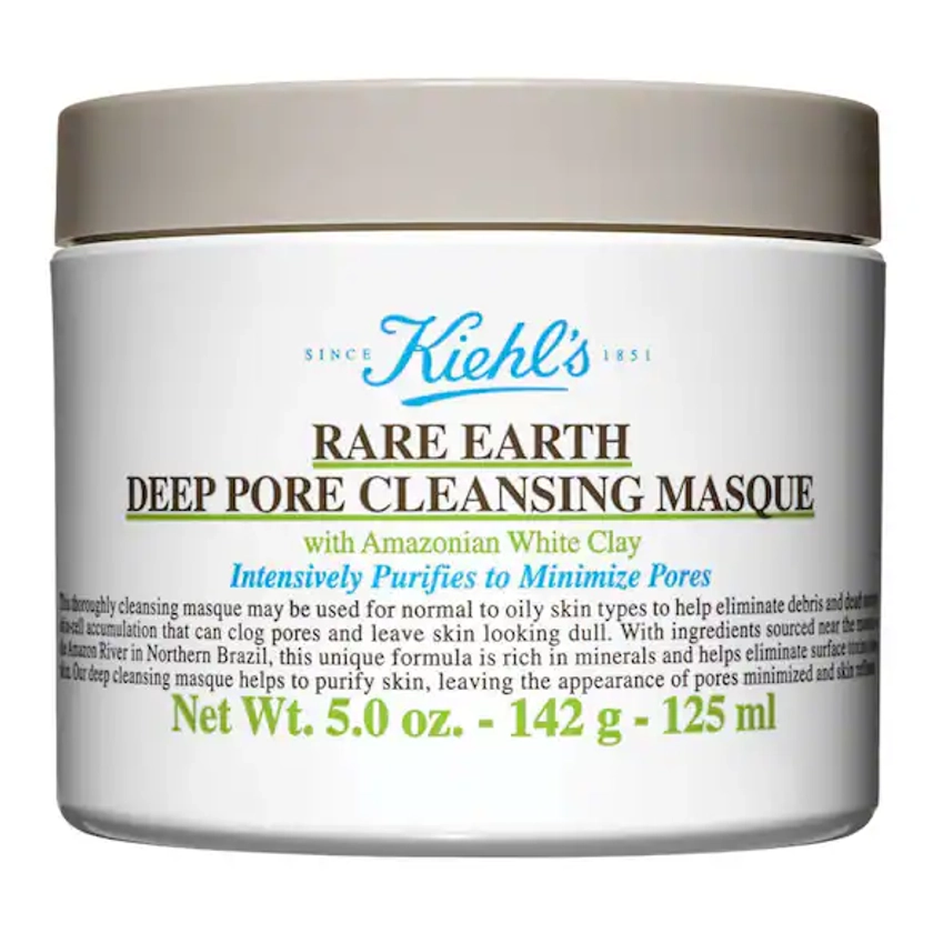 KIEHL'S SINCE 1851 | Masque purifiant à l’Argile blanche - Rare Earth Pore Cleansing Masque