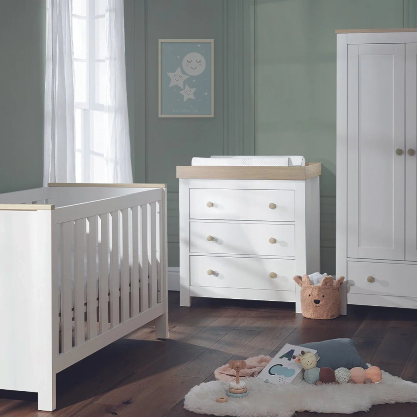 Luna 3 Piece Nursery Furniture Set | Nursery Set | CuddleCo - Default Title - CuddleCo
