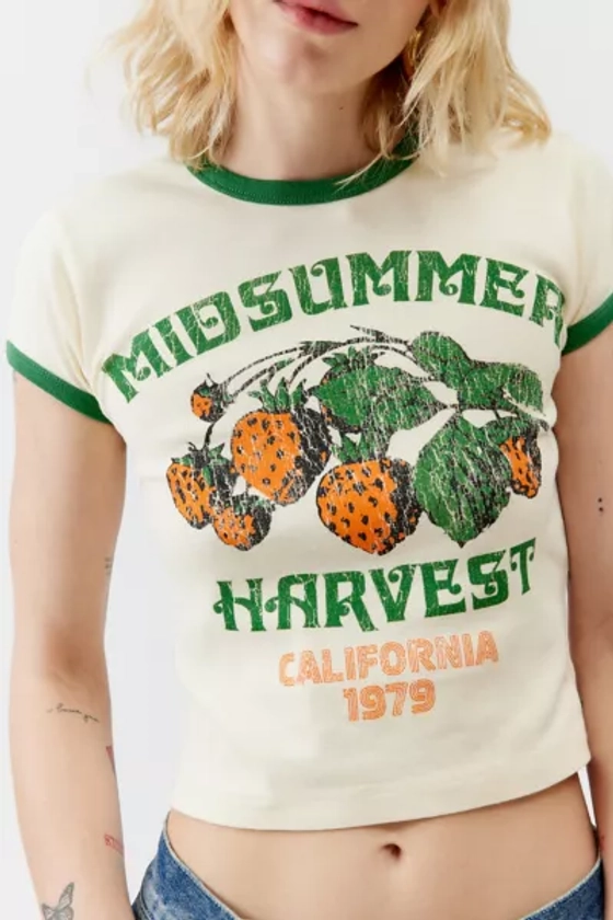 Midsummer Harvest Ringer Baby Tee