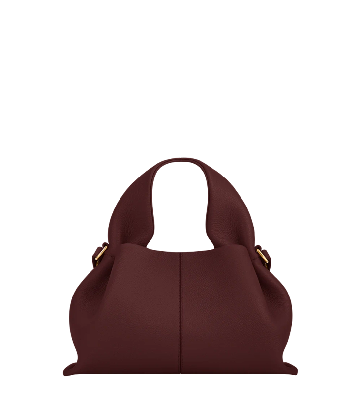 Polène | Bag - Numéro Neuf Mini - Textured Black Cherry